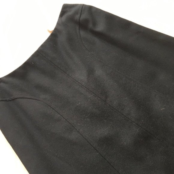 Long 100% wool classic black skirt Talbots - Picture 3 of 4